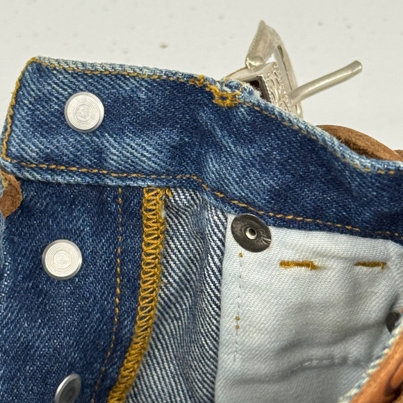 Vintage Ralph Lauren RRL Blue Denim bear pants miniture - Picture 6 of 7